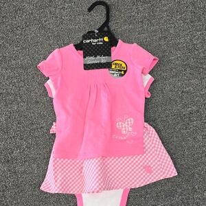 Carhartt Pink Toddler Dress with Butterfly